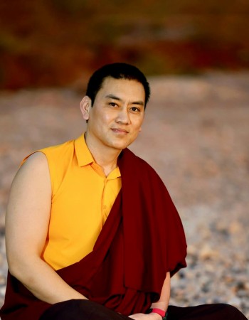 Portrait of Chogtrul Mugsang Kuchen Rinpoche ( Chief of Namdroling Monastry)